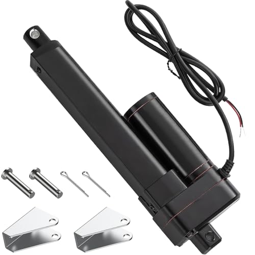 TINMAGI Linearantrieb 12V, 3000N 100mm Hub IP65 Wasserdicht Linearantrieb, Linearmotor 5mm/s Mit Montagebügeln, Linear Actuator für Schrank, Fensteröffner, Elektrische Türöffner, Home Automation TINMAGI Linearantrieb 12V, 3000N 100mm Hub IP65 Wasserdicht Linearantrieb, Linearmotor 5mm/s Mit Montagebügeln, Linear Actuator für Schrank, Fensteröffner, Elektrische Türöffner, Home Automation von TINMAGI