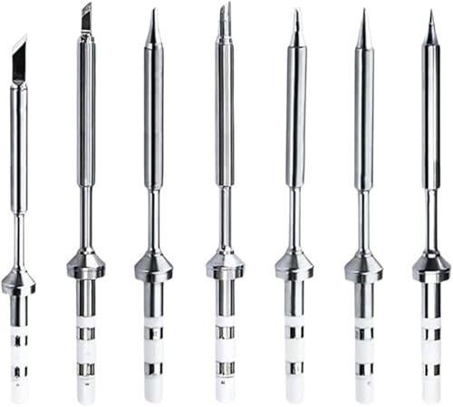 TINMAGI TS100 Lötkolben Spitze, 7 Arten Mini Edelstahl Lötspitzen Ersatz, Lötkolbenspitze Set Tragbarer Lötzubehör TS-K TS-KU TS-B2 TS-I TS-D24 TS-BC2 TS-C4 TINMAGI TS100 Lötkolben Spitze, 7 Arten Mini Edelstahl Lötspitzen Ersatz, Lötkolbenspitze Set Tragbarer Lötzubehör TS-K TS-KU TS-B2 TS-I TS-D24 TS-BC2 TS-C4 von TINMAGI