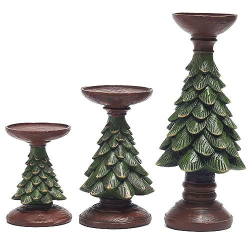Weihnachtsbaum-Teelicht-Kerzenhalter, Harz-Weihnachtsbaum-Kerzenhalterhalter f¨¹r Weihnachts-Dinner-Party, 3 St¨¹ck Weihnachtsbaum-Teelicht-Kerzenhalter, Harz-Weihnachtsbaum-Kerzenhalterhalter f¨¹r Weihnachts-Dinner-Party, 3 St¨¹ck von TINMIX