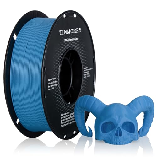TINMORRY Glasfaser PETG Filament 1.75mm, hohe Schlagzähigkeit PETG GF 3D Druck Filament, Haltbarkeit & Steifigkeit, Passend für die meisten FDM 3D Drucker, 1 KG 1 Spule, Frosted Blau TINMORRY Glasfaser PETG Filament 1.75mm, hohe Schlagzähigkeit PETG GF 3D Druck Filament, Haltbarkeit & Steifigkeit, Passend für die meisten FDM 3D Drucker, 1 KG 1 Spule, Frosted Blau von TINMORRY
