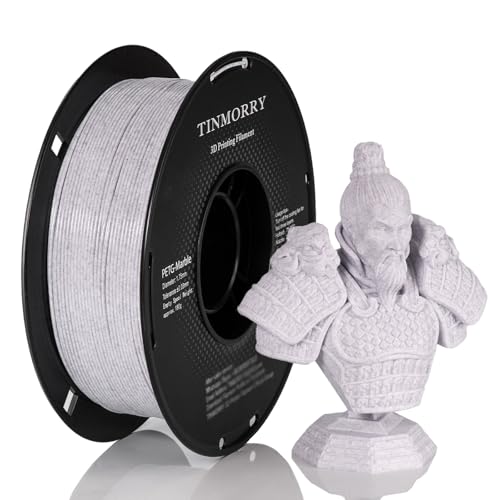 TINMORRY PETG Filament 1,75 mm, PETG 3D-Drucker-Filament, kompatibel mit Bambu FDM 3D-Drucker, 1 kg 1 Spule, Marble Magic Purple von TINMORRY