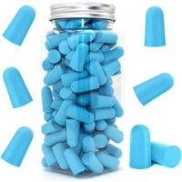Tinor - Ohrstöpsel aus weichem Schaumstoff, 38 dB höchstes snr, 60 Paar bequeme wiederverwendbare Ohrstöpsel zum Schlafen, Schnarchen, Lernen (blau) von TINOR