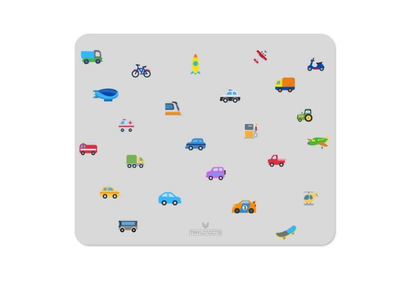 TINYLOADERS Platzset Platzdeckchen, Platzmatte, Tischset, Placemat, Unterlage 43 cm x 34 cm, Weiches Vinyl, ideal als Kinderunterlage zum Essen Backen oder Basteln von TINYLOADERS