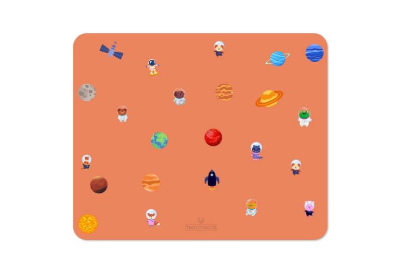 TINYLOADERS Platzset XL Platzmatte, Platzdeckchen, Tischset, Placemat, Unterlage 65 x 50 cm, Weiches Vinyl, ideal als Kinderunterlage zum Essen Backen oder Basteln von TINYLOADERS