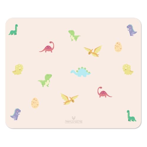 TINYLOADERS Platzdeckchen, Platzmatte, Tischset, Placemat, Unterlage in kinderfreundlichem Design in vielen Farben und Motiven, frei von BPA, 43 cm x 34 cm, Dinosaur von TINYLOADERS