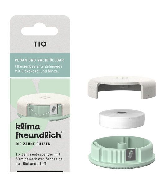 TIO Nachfüllbare Zahnseide, plastikfrei und vegan von TIO