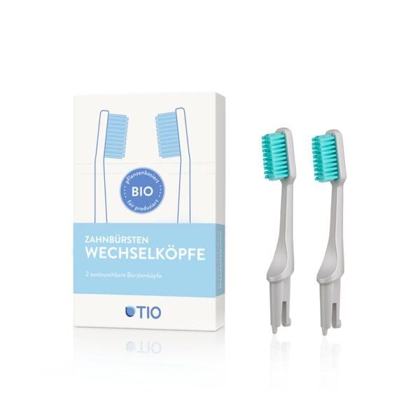 TIO Zahnbürsten Wechselköpfe - 2er Pack - Soft von TIO