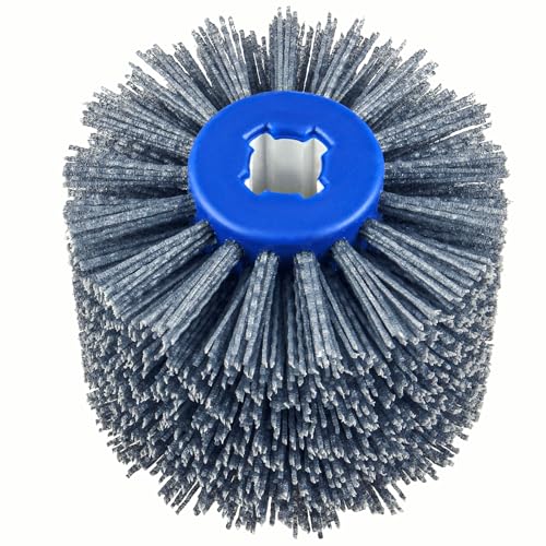 Nylonbürste 120 Grit Bürste | Satinierwalze Schleifbürste für Satiniermaschine Bürstenschleifer | Schleifwalze für Holz Schleifen Polieren, Entgraten | M19 Nylonbürste 120 Grit Bürste | Satinierwalze Schleifbürste für Satiniermaschine Bürstenschleifer | Schleifwalze für Holz Schleifen Polieren, Entgraten | M19 von TIOMIOSEA