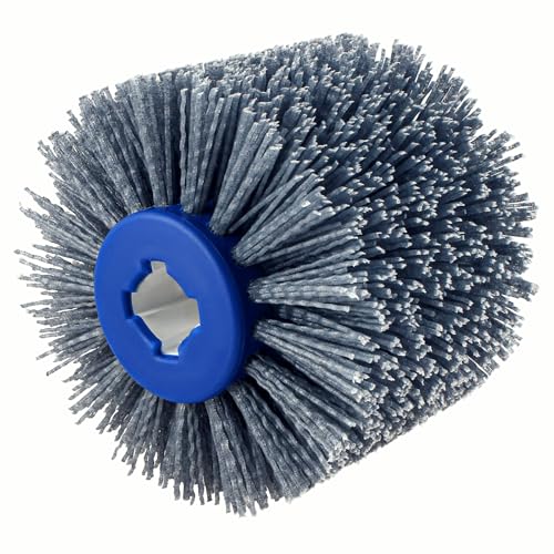 Nylonbürste 80 Grit Bürste | Satinierwalze Schleifbürste für Satiniermaschine Bürstenschleifer | Schleifwalze für Holz Schleifen Polieren, Entgraten | M19 Nylonbürste 80 Grit Bürste | Satinierwalze Schleifbürste für Satiniermaschine Bürstenschleifer | Schleifwalze für Holz Schleifen Polieren, Entgraten | M19 von TIOMIOSEA