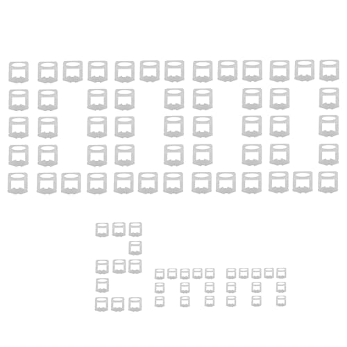 TIOMIOSEA 1000 Stück Fliesen Nivelliersystem 2mm Fliesenleger Werkzeug Teiliges Nivelliersystem für die Steinverlegung von TIOMIOSEA