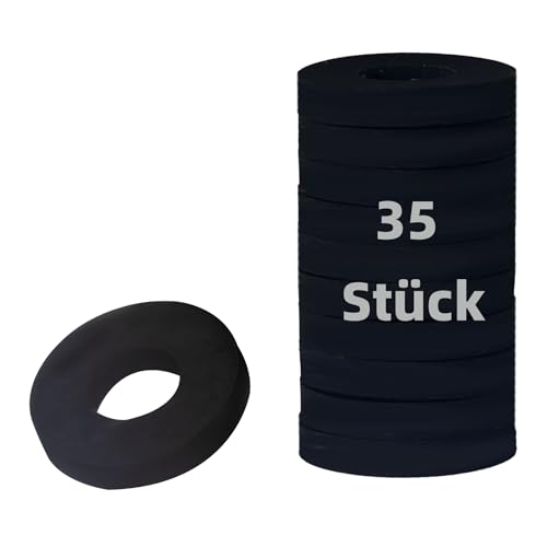 TIOMIOSEA 35 Stk Brauseschlauch-Unterlegscheiben 11x19x2 mm, Wasserhahn Anschluss Dichtungsringe Gummi Flache Unterlegscheibe für Dusch Brausekopf,Dichtung Dusche,Unterlegscheiben Dichtungen Ringe TIOMIOSEA 35 Stk Brauseschlauch-Unterlegscheiben 11x19x2 mm, Wasserhahn Anschluss Dichtungsringe Gummi Flache Unterlegscheibe für Dusch Brausekopf,Dichtung Dusche,Unterlegscheiben Dichtungen Ringe von TIOMIOSEA