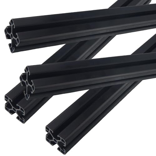 TIOMIOSEA 4 Stück Aluprofil 4040 T Typ Schwarz 600mm Aluminiumprofil Extrusions Europäischer Standard Eloxierte Linearschiene 40x40 Alu Profil für 3D-Drucker, CNC und DIY Projekte TIOMIOSEA 4 Stück Aluprofil 4040 T Typ Schwarz 600mm Aluminiumprofil Extrusions Europäischer Standard Eloxierte Linearschiene 40x40 Alu Profil für 3D-Drucker, CNC und DIY Projekte von TIOMIOSEA