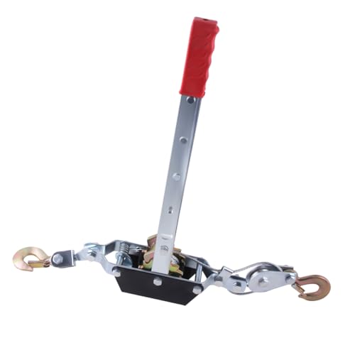 TIOMIOSEA Handseilwinde,2 T Handseilzug,Handbetriebener Greifzug,Handhebelseilzug,Handwinde Seil Kettenwinde Flaschenzug, Silber TIOMIOSEA Handseilwinde,2 T Handseilzug,Handbetriebener Greifzug,Handhebelseilzug,Handwinde Seil Kettenwinde Flaschenzug, Silber von TIOMIOSEA