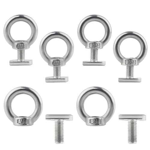 TIOMIOSEA Ringmutter M8, 304 Edelstahl Gewinde Ösenmutter 8 Stück, Ringförmige Innengewinde-Befestigungsschraube, Ringmuttern, Ringösen, Ringschrauben, zum Heben von Zubehör TIOMIOSEA Ringmutter M8, 304 Edelstahl Gewinde Ösenmutter 8 Stück, Ringförmige Innengewinde-Befestigungsschraube, Ringmuttern, Ringösen, Ringschrauben, zum Heben von Zubehör von TIOMIOSEA