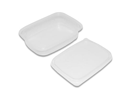 TIP Feinkostbecher mit Deckel -125 ml - eckig - transparent 250 Stück von TIP