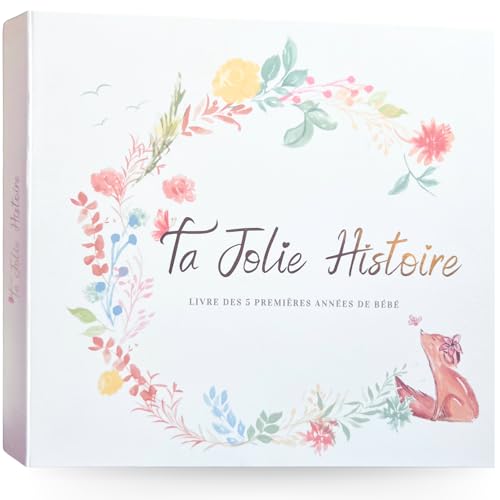 Livre de naissance bébé - Album de 150 Pages pour coller vos Photos et Ecrire tous les souvenirs des 5 premières années - Cadeau de naissance fille ou garçon idéal - Journal de future maman von TIPICHOU