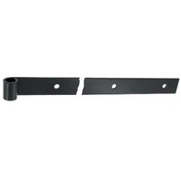 Türangel gerade - Vierkantspitze durchbohrt - Epoxy schwarz - Höhe: 40mm x Dicke 6mm - Ø14 mm Länge: 900MM von TIRARD