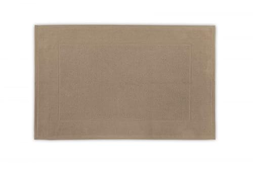 TISECO Home Studio - Badematte Delux - Set/2-100% Baumwolle - 750 g/m² - superweich und sehr saugfähig - Rechteck - 50x80 cm - Dunkles Taupe von TISECO