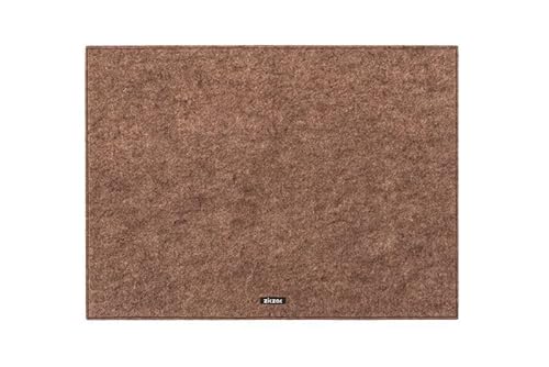 ZICZAC - Tischset Nuno - Set/6 - Filz - Doppelseitiges Tischset, 100% recycelte PET-Flaschen, leicht zu reinigen - Rechteck - 33x45 cm - Kaffee von TISECO
