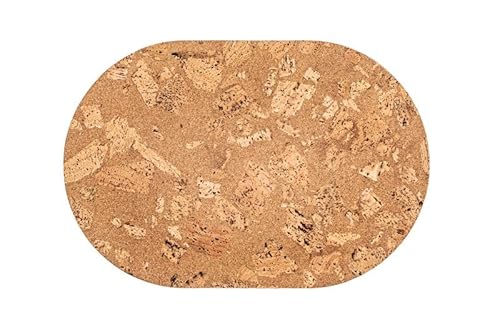 ZICZAC - Tischset QUERCO - Set/2-100% Kork - lebensmittelsicher, wasserabweisend, fleckenabweisend - Oval - 45x30 cm - Rock ZICZAC - Tischset QUERCO - Set/2-100% Kork - lebensmittelsicher, wasserabweisend, fleckenabweisend - Oval - 45x30 cm - Rock von TISECO