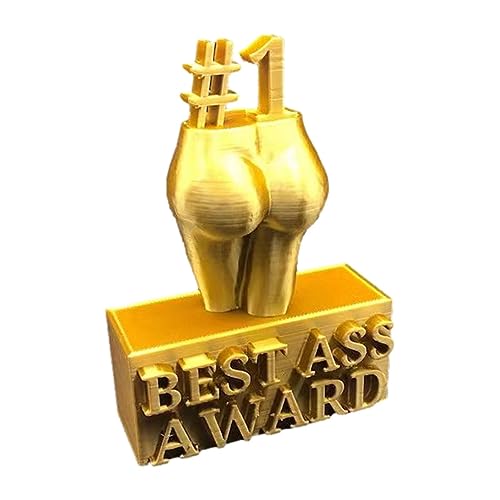 Best Ass Award – Best Ass Goldharz-Trophäenornament, lustige weibliche Körperfigur-Skulptur, Trophäendekor, Neuheit Ass Award Trophy Desktop-Dekor, Streichgeschenk für Freund und Kollegen von TISSAC