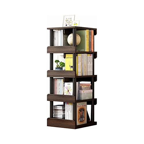 TISTIK Bücherregal Drehbares Bücherregal 360-Grad-Display, quadratisches Bücherregal, drehbares Aufbewahrungsregal für Kinder und Erwachsene für das Wohnzimmer standregal von TISTIK