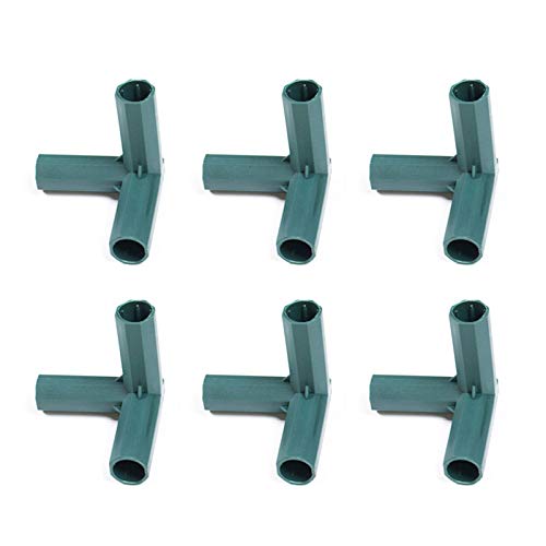 12-teilige Gewächshaus-Rahmenverbinder, 16-mm-PVC-Hochleistungsrohrverschraubung, Garten-Verbindungswerkzeug, Kunststoff-Gewächshaus-Rahmenverbinder für Traubenspalier, Sonnenschutz, Schuppen,(A2) von TITA-DONG