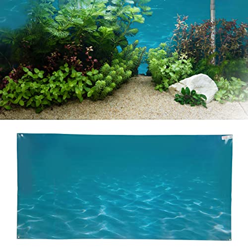 Aquarium-Hintergrundaufkleber, Aquarium-Aufkleber, 3D-Meeresmuster-Unterwasser-Poster, PVC, Selbstklebendes Aquarium-Hintergrund-Tapeten-Dekor, Selbstklebendes 3D-Meer-Aquarium-Poster für(61*30CM) von TITA-DONG