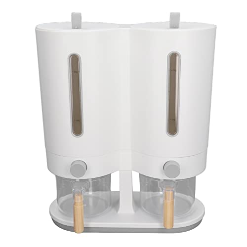 Reiseimer mit Pressfunktion, Getreideaufbewahrungsbox, Reisspender, Japanisches Doppelreisfass mit 5 Kg Fassungsvermögen, Luftdichter Trockenfuttereimer, Trockenfutterbehälter für Reis,(Regulär) von TITA-DONG