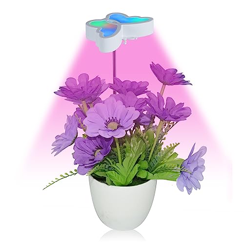 Wachstumslicht, LED-Pflanzen-Schmetterlingslichter für Zimmerpflanzen, Mini-Pflanzenlicht, Dimmbares, Buntes Schmetterlings-LED-Pflanzenlicht mit Vollspektrum, Halo-Wachstumslicht für(1-Kopf) von TITA-DONG