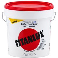 Abwaschbare Kunststofffarbe matt-weiß, innen-außen 750 ml von TITANLUX