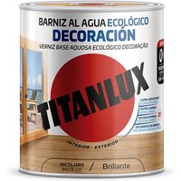 Ökologischer Lack auf Wasserbasis Dekoration glänzend farblos 750ml titanlux m20100034 von Titan