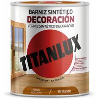 Barniz sintético decoración brillante nogal 0,250L Titanlux M10100314 von TITANLUX