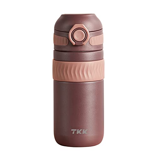 TITIROBA TKK Thermobecher 450ml Schokolade Kaffeebecher aus Edelstahl doppelwandig isoliert, auslaufsicher - Coffee to go Becher für Kaffee & Tee von TITIROBA