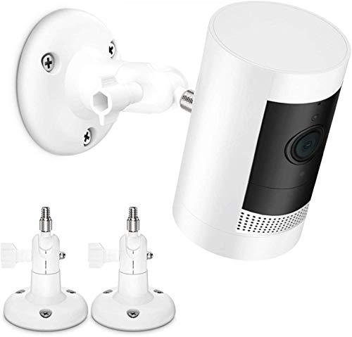 TIUIHU Adjustment Wandhalterung Kompatibel mit Ring Stick Up Kamera Arlo Pro 4 Arlo Pro 3 Arlo Pro 2 Arlo Ultra 2 Arlo Ultra 1/4 Schraube Kamera-Wandhalterungen (White) von TIUIHU