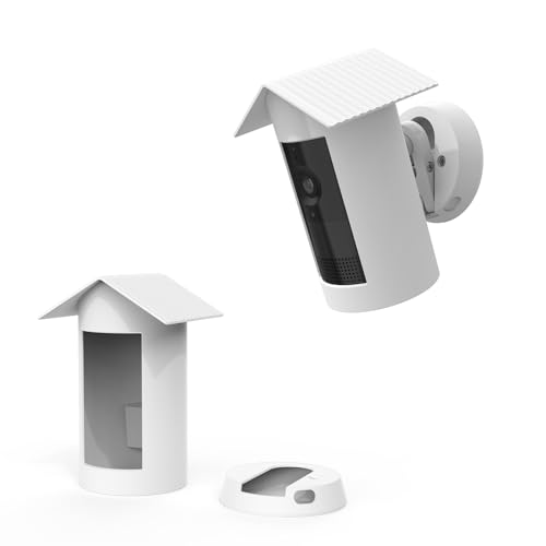 TIUIHU Silikonhülle für Die Neue Rin g Außenkamera Plus Akku (Outdoor Camera Plus) - Schützen mit UV-Schutz und Wetterfester Silikonhülle, Waterproof, Soft, Durable (Weiß) von TIUIHU