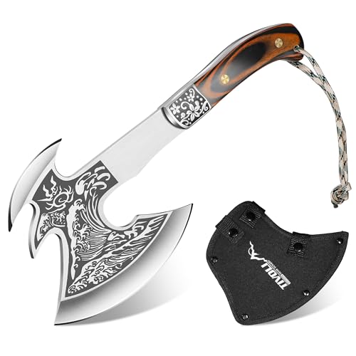 TIVOLI Professional Camping Axt Outdoor aus Rostfreiem Edelstahl mit Full Tang Konstruktion für Camping, Bushcraft, Holzarbeit, Jagd, Zierliches kleine Axt 31cm mit Ergonomischem Griff TIVOLI Professional Camping Axt Outdoor aus Rostfreiem Edelstahl mit Full Tang Konstruktion für Camping, Bushcraft, Holzarbeit, Jagd, Zierliches kleine Axt 31cm mit Ergonomischem Griff von TIVOLI