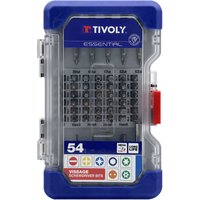 Ranger-Koffer mit 54 Schraubenbits L25 und L50 mm - Tivoly von TIVOLY