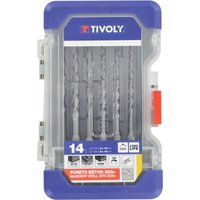 Ranger-Box mit 14 SDS-Bohrern Ø4-5-6x2-8x2-10 mm L110 mm und Ø5-6-6-6,5-8-8-10 mm L160 mm - Tivoly Ranger-Box mit 14 SDS-Bohrern Ø4-5-6x2-8x2-10 mm L110 mm und Ø5-6-6-6,5-8-8-10 mm L160 mm - Tivoly von TIVOLY