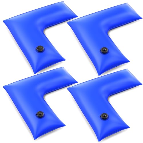 Eck-Wasserschläuche, strapazierfähig, 0,8 mm, doppelseitig, dickere Poolabdeckungsgewichte, 59,9 x 30 cm, Pool-Wasserbeutel für Poolabdeckung, 4 Stück Eck-Wasserschläuche, strapazierfähig, 0,8 mm, doppelseitig, dickere Poolabdeckungsgewichte, 59,9 x 30 cm, Pool-Wasserbeutel für Poolabdeckung, 4 Stück von TIXANF