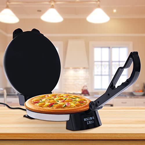 Elektrisch Electric Chapati Roti Maker Fladenbrot Tortilla Presse Papad Maker 1800W 13'' von TIXBYGO