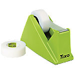 TIXO 56041-00001-01 Klebeband und Tischabroller 5 (B) x 15 (T) x 9,5 (H) cm Grün, Transparent von TIXO