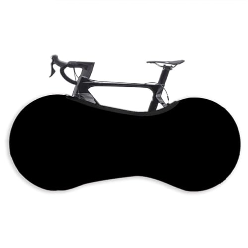 Motorradabdeckung Fahrrad Schutz Abdeckung MTB Road Fahrrad Schutz Getriebe Anti-Staub Räder Rahmen Abdeckung Kratzfeste Lagerung Tasche Fahrrad Zubehör. (Color : Black, Size : L 27.5-29) von TIYGHI