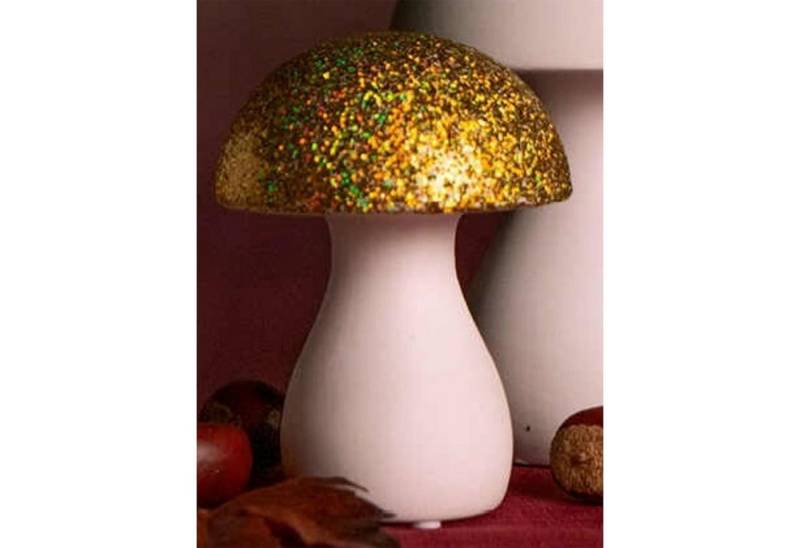 TIZIANO - DESIGN & EMOTIONS Dekofigur Tiziano Pilz Palio gold/weiß in 2 Größen von TIZIANO - DESIGN & EMOTIONS