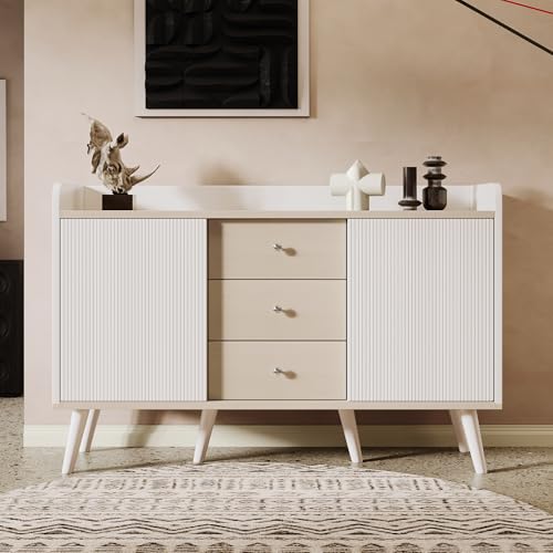TIZZ Exquisites Sideboard in moderner Holzoptik mit DREI Schubladen, ideal für Schlaf- und Wohnzimmer. Ausgestattet mit praktischen Stauraumregalen. TIZZ Exquisites Sideboard in moderner Holzoptik mit DREI Schubladen, ideal für Schlaf- und Wohnzimmer. Ausgestattet mit praktischen Stauraumregalen. von TIZZ