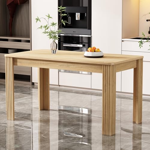 TIZZ Moderner, robuster Esszimmertisch aus Eichenholz – rechteckiger Esstisch mit Vier Beinen, zeitgemäßes Design in Eichefarben – ideal als Kaffee- und Freizeittisch TIZZ Moderner, robuster Esszimmertisch aus Eichenholz – rechteckiger Esstisch mit Vier Beinen, zeitgemäßes Design in Eichefarben – ideal als Kaffee- und Freizeittisch von TIZZ