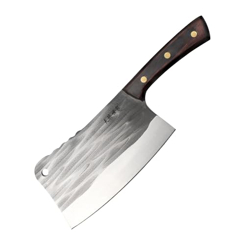 TJ POP Hackmesser Chinesisches Kochmesser Professionelles 18.4cm, Scharfer Fleischerbeil, 50CR15 Stahlklingestärke 3.5 mm, TJ SEGA Serie TC16081 für Küche und Restaurant TJ POP Hackmesser Chinesisches Kochmesser Professionelles 18.4cm, Scharfer Fleischerbeil, 50CR15 Stahlklingestärke 3.5 mm, TJ SEGA Serie TC16081 für Küche und Restaurant von TJ POP