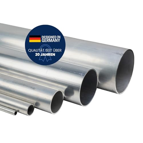 TJ Aluminium Rundrohr I 60 x 5,0 mm Länge 2000 mm I EN-AW-6060 Alu Rundrohr I unbehandeltes Konstruktionsrohr I Hohlprofil aus Aluminium I korrosionsbeständiges & witterungsbeständiges Alurohr TJ Aluminium Rundrohr I 60 x 5,0 mm Länge 2000 mm I EN-AW-6060 Alu Rundrohr I unbehandeltes Konstruktionsrohr I Hohlprofil aus Aluminium I korrosionsbeständiges & witterungsbeständiges Alurohr von TJ