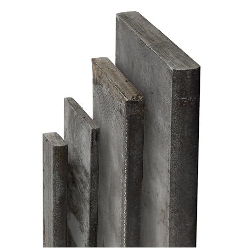 TJ Flachstahl S235 JR Stahl I 20 x 10 mm Länge 1000 mm I ST37 Standard Stahlplatte I unbehandeltes Stahlprofil I Flacheisen für Bauwesen, Maschinenbau, Landwirtschaft, Fahrzeugbau uvm von TJ
