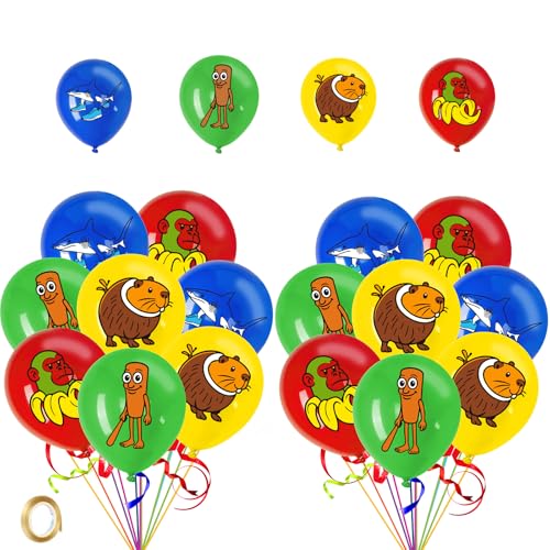 Italienische Brainrot-Ballons, Geburtstagsparty-Dekoration, Tralalero, Tralalala-Hai-Ballons, Capybara Tung Sahur, Cartoon-Tier-Thema für Kinderparty Italienische Brainrot-Ballons, Geburtstagsparty-Dekoration, Tralalero, Tralalala-Hai-Ballons, Capybara Tung Sahur, Cartoon-Tier-Thema für Kinderparty von TJLMCORP